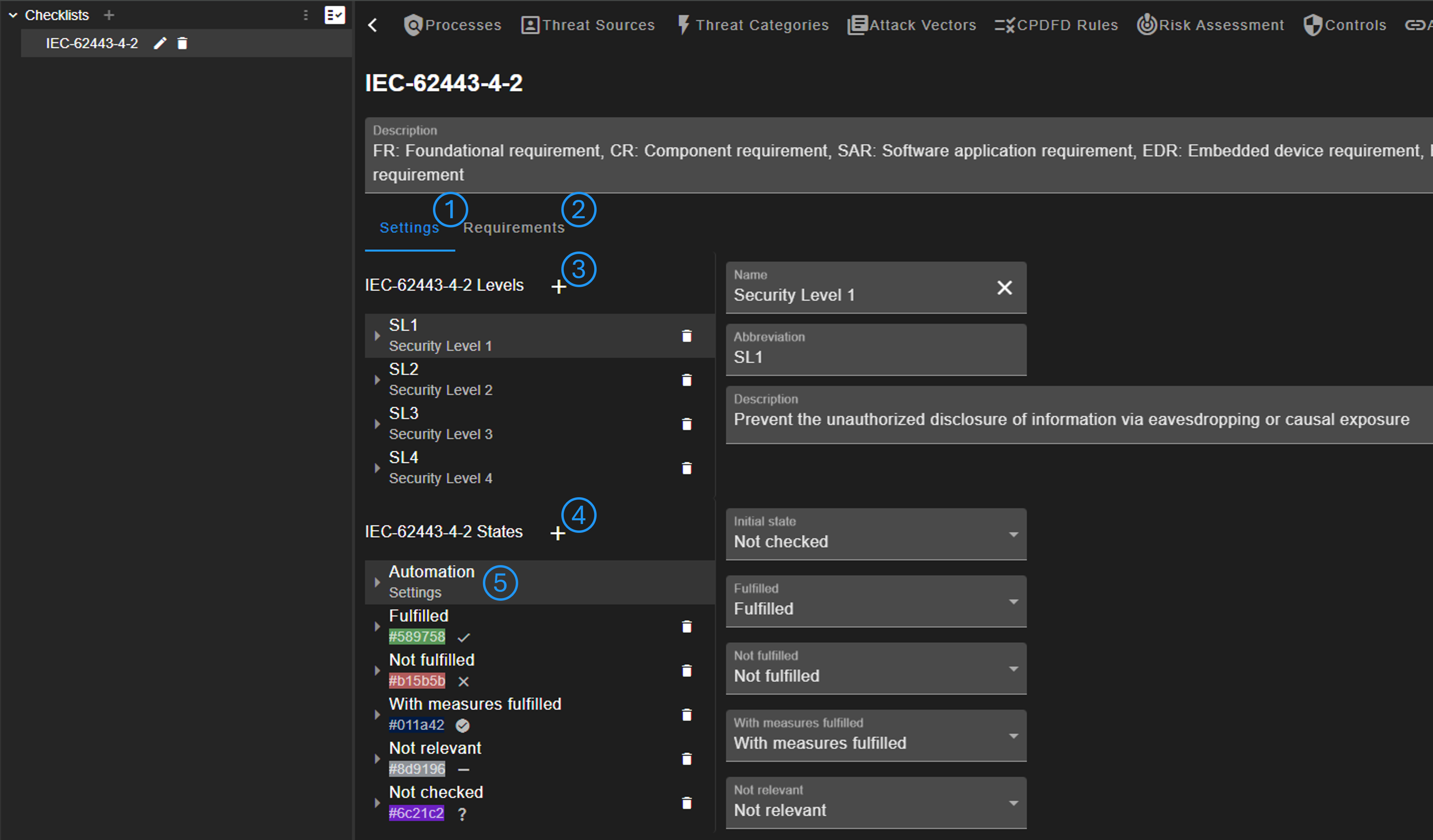 Checklist Configuration image